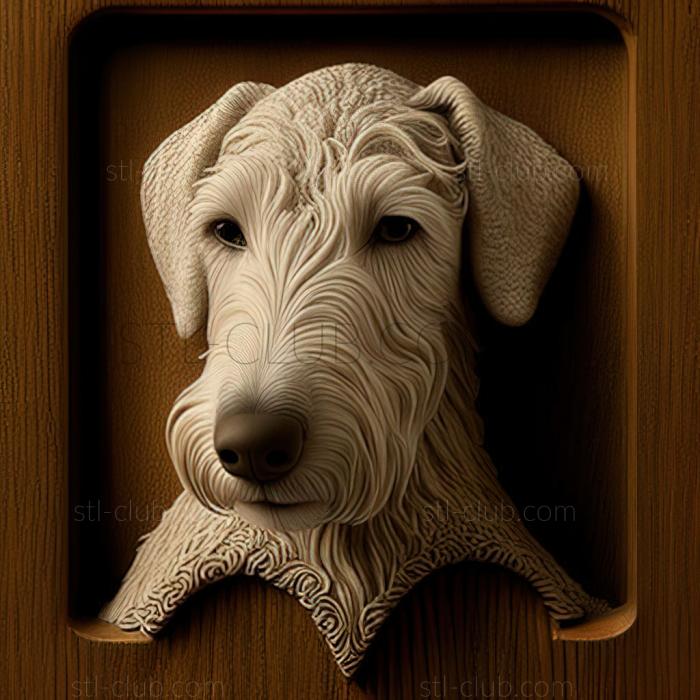 3D model st Bedlington Terrier dog (STL)